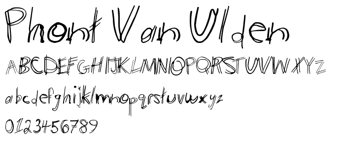 Phont Van Ulden font